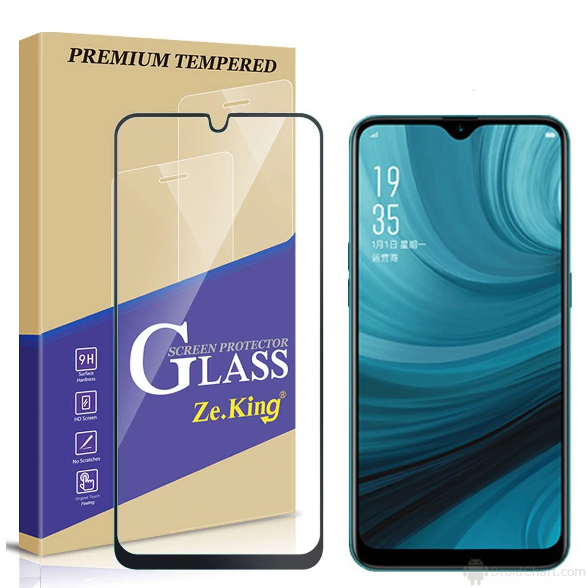 9H 2.5D Закаленное стекло протектор экрана для OPPO A7/A7n 6 2 &quotЗащитная пленка + чистые