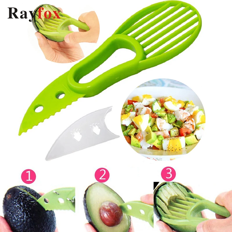

Kitchen Accessories Creative Tools 3in1 Avocado Slicer Shea Corer Butter Fruit Peeler Cutter Pulp Separator Kitchen Gadgets Item