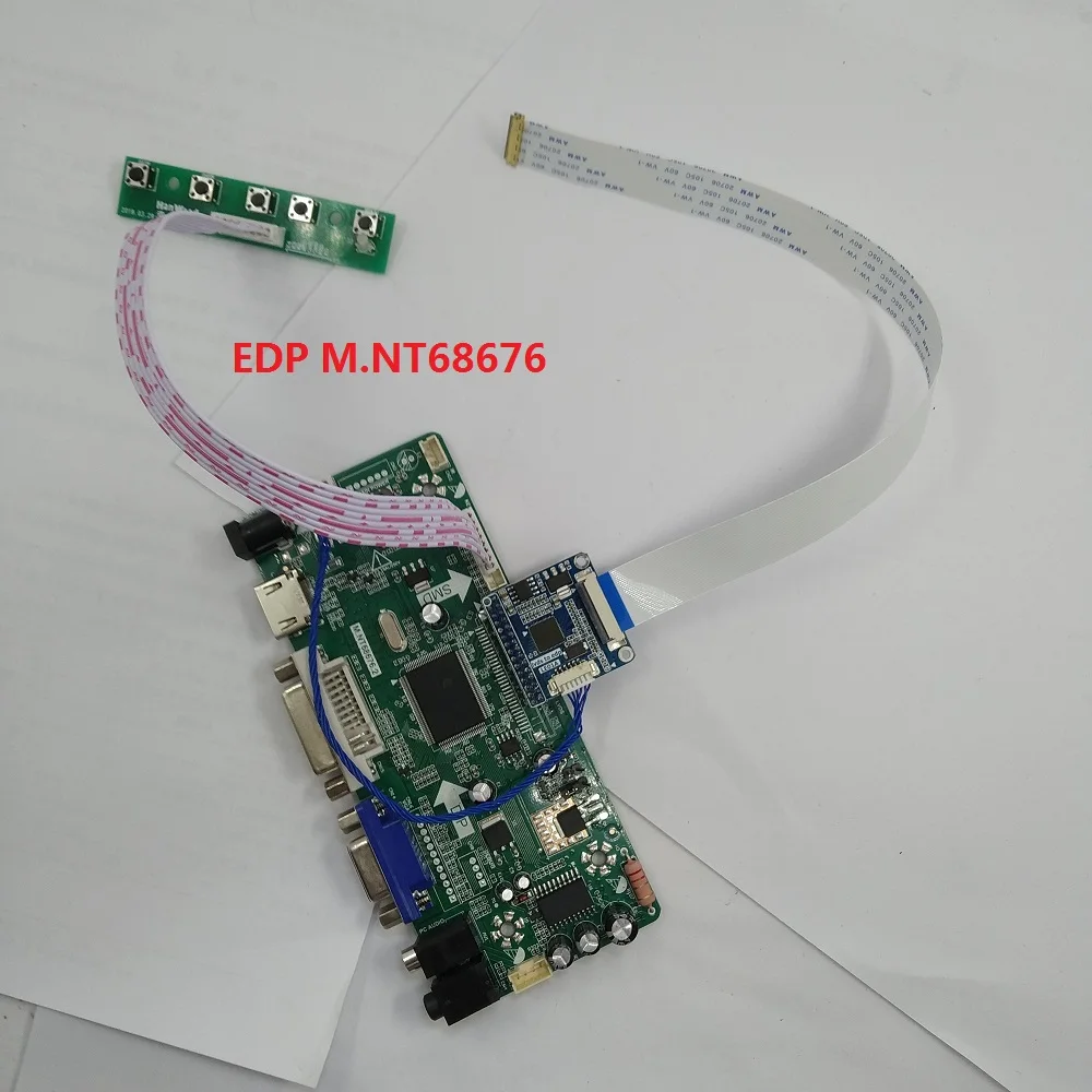 Комплект для LP156WF6(SP)(B1) 15," светодиодный контроллер 1920*1080 панель экрана 30pin EDP LG Display lcd M. NT68676 HDMI VGA DVI 60 Гц