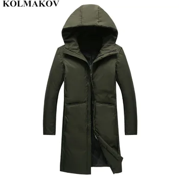 

NEW Winter Down Coats 2018 men Hooded Coat mens Parkas skinny thicken Overcoats homme casual Top Quality Jackets Full Size M-3XL
