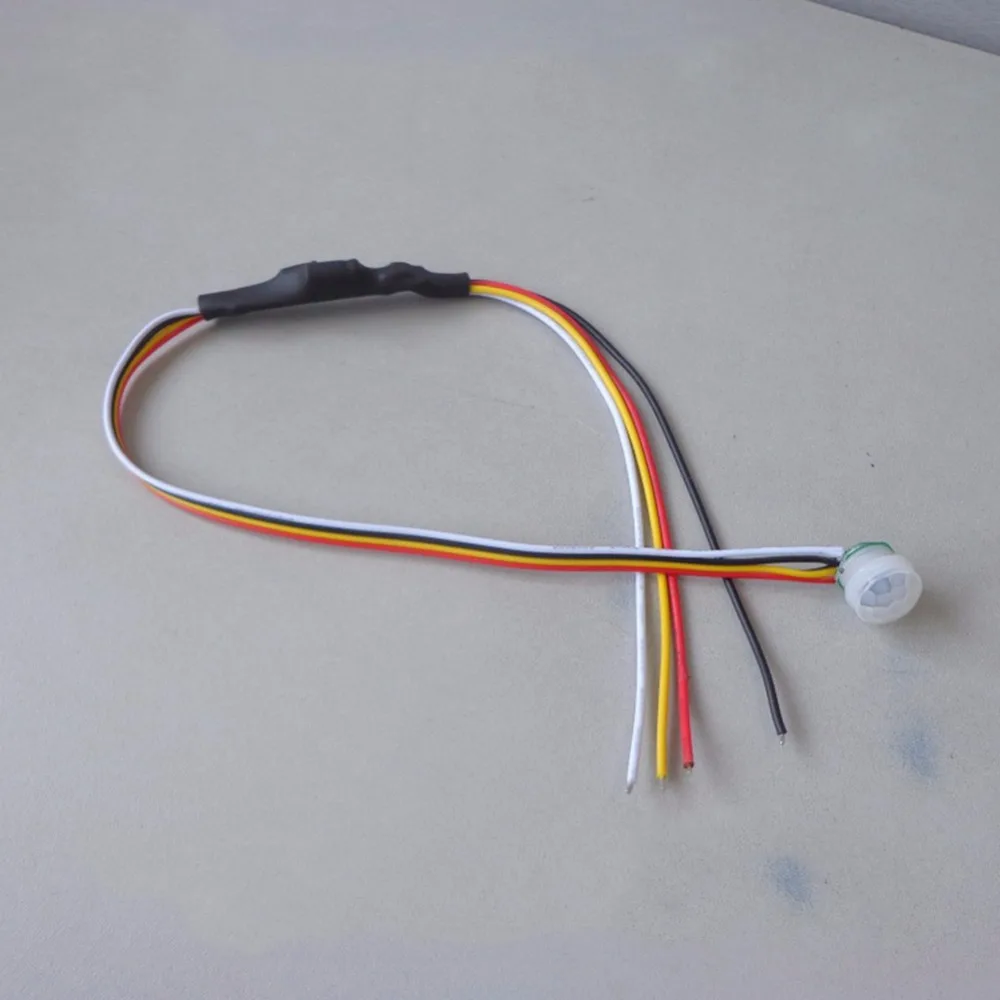 

LED PIR Detector DC 5V-24V 1A Auto PIR Infrared Motion Sensor Switch Time Delay Closet Garages Light Sensor Switch