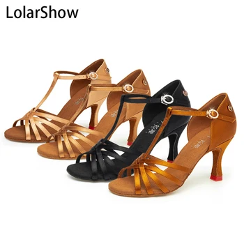 

Girls Ballroom Latin Dance Shoes/Ladies' Tango Shoes /High-end Water Brick Women's Ballroom/ Size 31-41,4.5-8.5 CM Heel