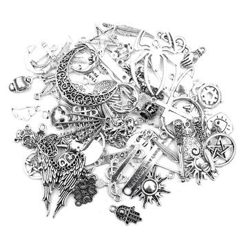 

100pcs Mixed Metal Alloy Charms Pendant Accessories Jewelry Finding Vintage Charms For Jewelry Making Necklace Handmade