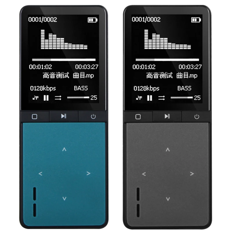 

Original ONN W8 8GB Sport MP3 Player Bluetooth Portable Audio Mini Music Player With Headphone FM Radio Voice Recorder Pedometer