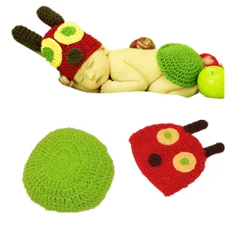 

Free shipping Newborn photography props handmade garment knitting crochet Photo Props newborn baby hat 0 to 4 months