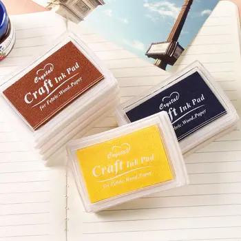 

500pcs new Stamp Ink Pad Inkpad Kids Children DIY Colorful Craft Ink pad for funny work