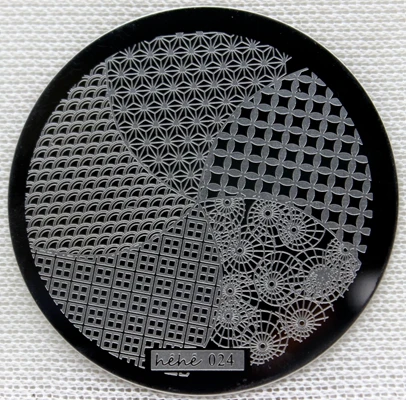 

Nail Art Stamping Plate Template Circle Square Wave Nail Art Stamp Template Image Plate hehe024