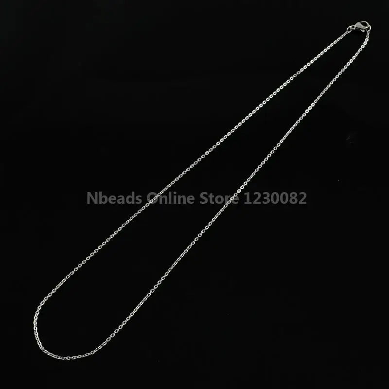 

316 Stainless Steel Cross Chain Necklaces, with Lobster Clasps, Stainless Steel Color, 20"