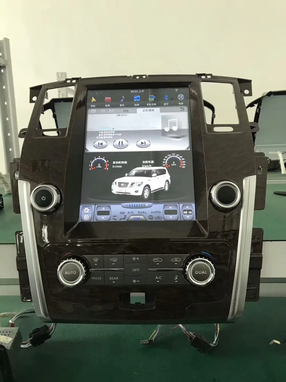 12,1 вертикальный Тесла стиль Android 8,1 автомобиля DVD gps для Nissan Patrol 2010 2011 2012 2013 навигации PX6