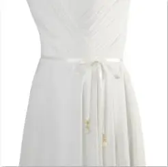 Более Цвета! Женские Свадебные ремни лента пояс с жемчугом для свадебных платьев подружки невесты платья Повседневный халат тонкий пояс - Цвет: Off White