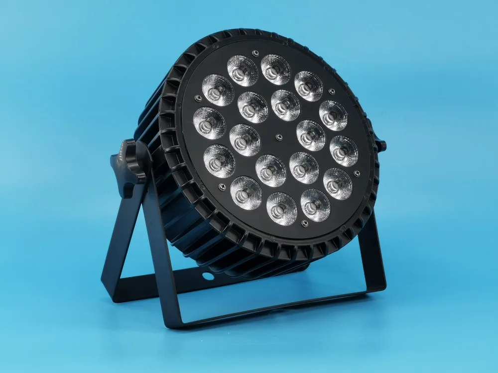 Литой алюминий 18X12 Вт Led par свет RGBW 4в1 12 Вт led плоский par сценический DMX512 DJ огни