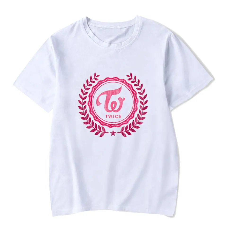 

Twice Kpop Women Tshirt Plus Size Korean Kawaii Sweet Harajuku Fashion Casual High Quality White T Shirt Women Cotton