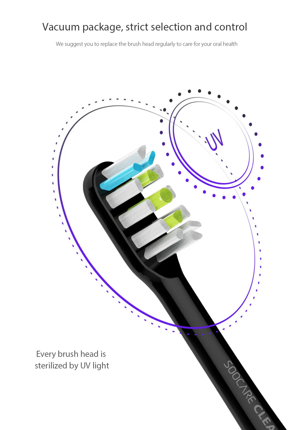 11 Mi Soocas Soocare X3 Сменная головка зубной щетки 2 шт. для SOOCAS 11 Mi Home SOOCARE X3 электрическая насадка для зубной щетки