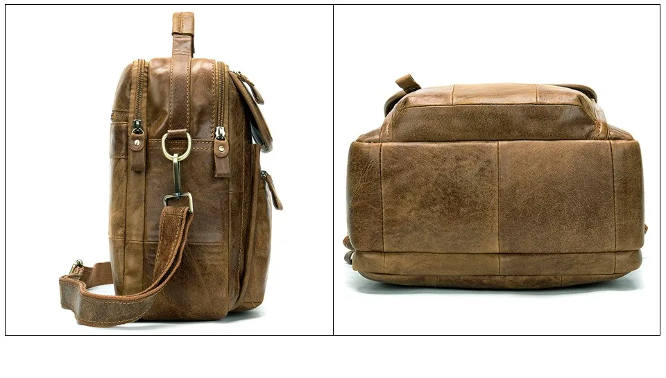 Men Shoulder Bag Men's Genuine Leather Casual Bags for Men Business Crossbody Handbag Flap Leather Bags bolsas male 22