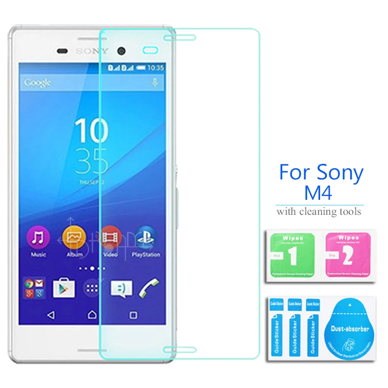 2 шт для Sony Xperia M4 Aqua Закаленное стекло Защитная пленка экрана на M 4 E2303 E2306 E2353 E2363