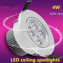 4 Вт светодиодный потолочный светильник вниз лампы CE& RoSH AC85V-265V 400lm Epistar чип CRI 80Ra Новые продукты 50 шт./партия