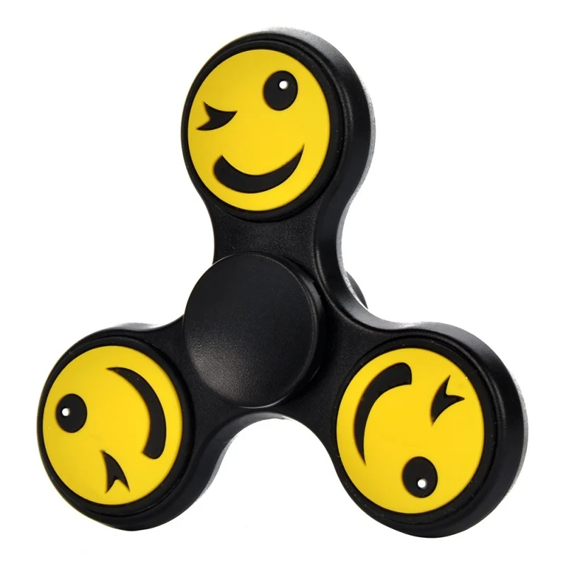 hand Stickers spinner EDC emoji finger spinner Plastic Hand Spinner