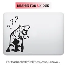Curious Cat Decal Cute Animal Laptop Sticker for font b Apple b font font b Macbook