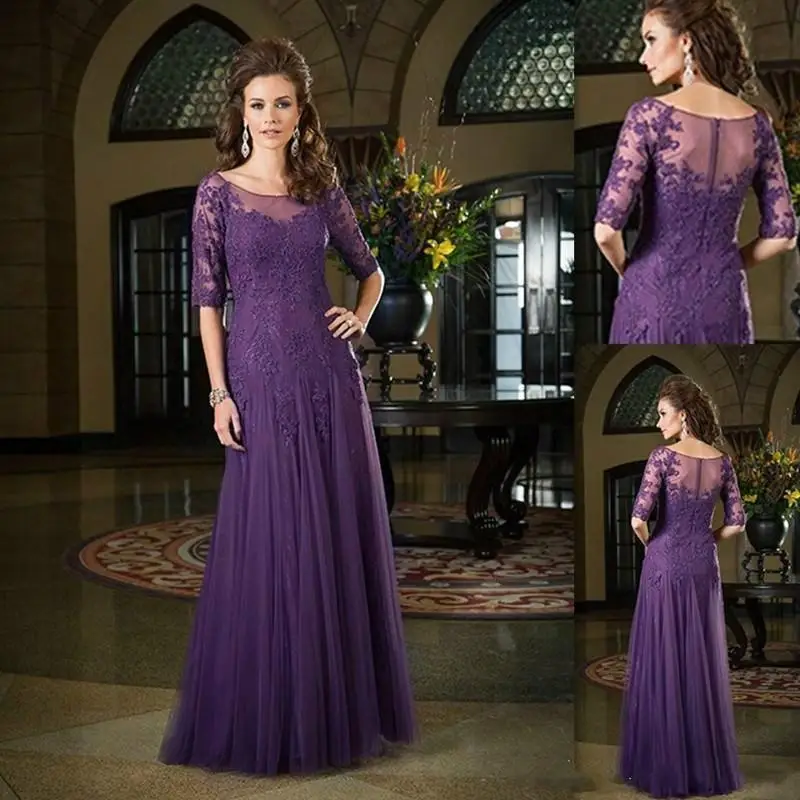 Us 115 88 13 Off Vestido De Festa Hot Formal Gowns Half Sleeves Dark Purple Lique Floor Length Mermaid Lace Evening Dresses Long 2019 In Us 115 88 13 Off Vestido De Festa Hot Formal Gowns Half Sleeves Dark Purple Lique Floor Length Mermaid Lace Evening Dresses Long 2019 In