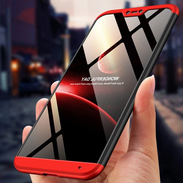 

For Xiaomi mi A2 Lite Case 360 Full Protective Case Armor Hard PC Back Cover For Xiaomi Redmi 6 Pro mi A2 Lite Coque Fundas Capa
