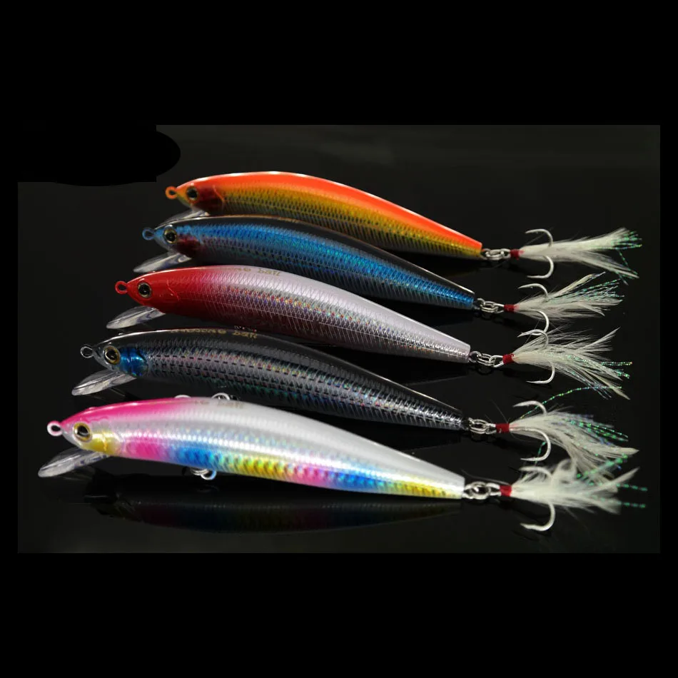 

1pcs/pack 12.5cm/27g big size minnow hard plastic artificial wobbler sea beach long casting surf fishing lure bait gear tackle