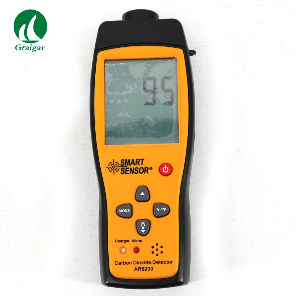 AR8200 Gas Analyzer CO2 Meter Monitor Gas Detector Carbon Dioxide Detector Indoor Air Quality Monitor CO2 Tester