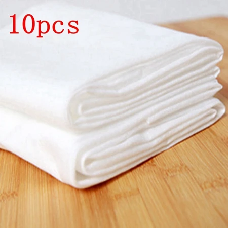 10 шт. 60*100 см, одноцветные одноразовые банные полотенца, водопоглощающие нетканые тканевые полотенца для дома, красота, банный центр, полотенце для отеля - Цвет: Белый