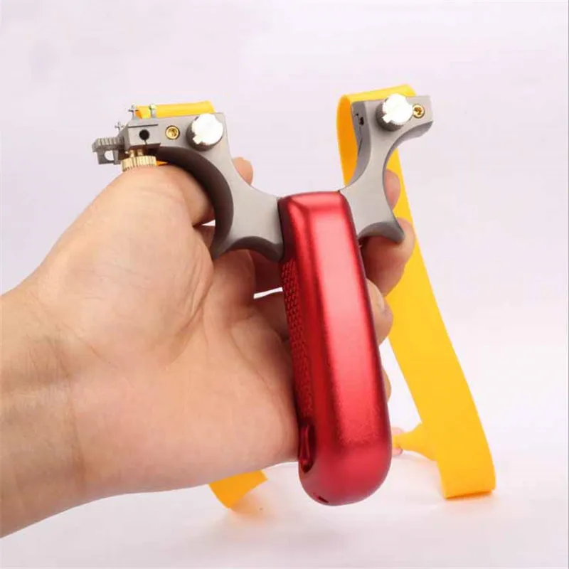 

Slingshot Slingshot Hunting High Quality Titanium Bow Head Aviation Aluminum Handle and Rubber Band Outdoor Shooting Game Sling