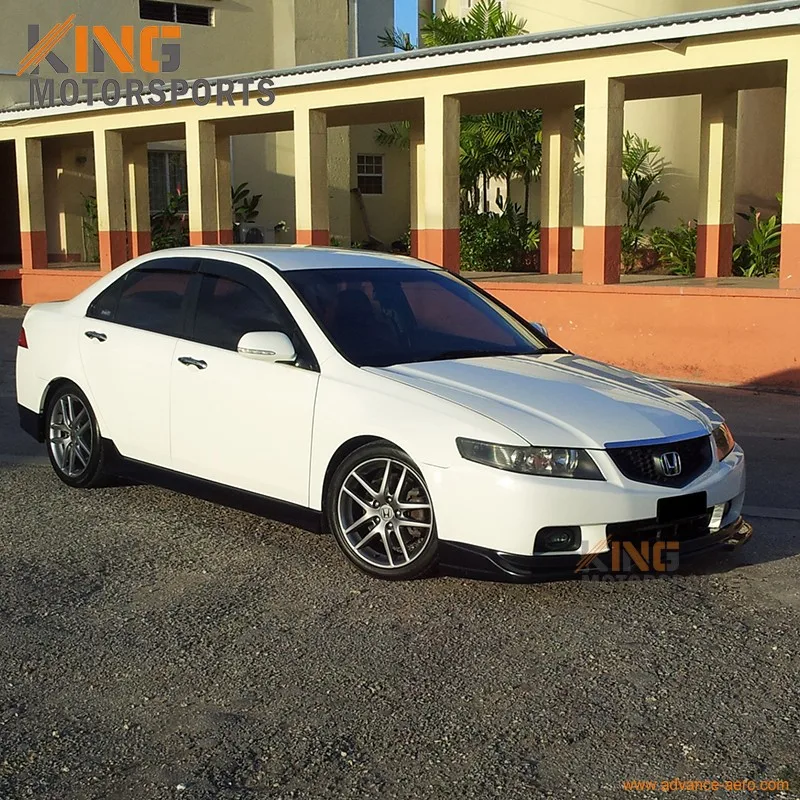 Подходит для 2004 2005 Acura TSX P1 Стиль переднего бампера губ-неокрашенный поли уретан