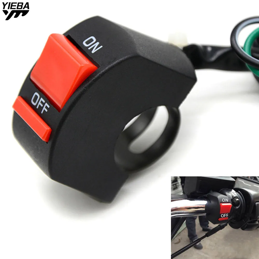 Motocycle 7/8" Handlebar With ON-OFF Light switch button Connector FOR honda CBF1000/A CB600F CBF600/SA CBR600F CB919 CBR900RR
