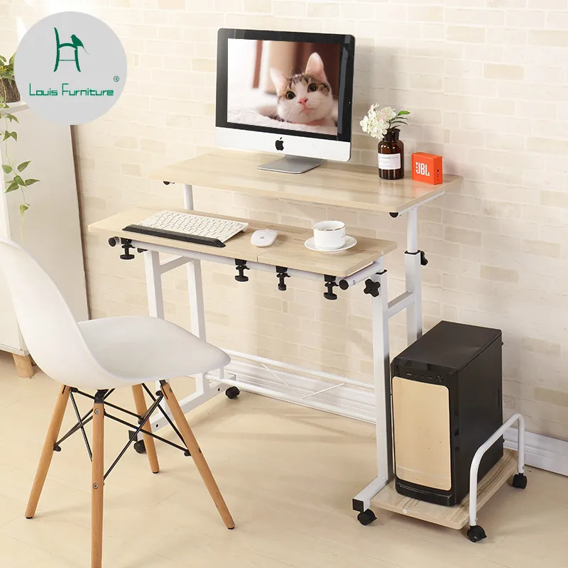 

Louis Fashion Computer Desks Simple Home Lazy Person Mobile Lifting Office