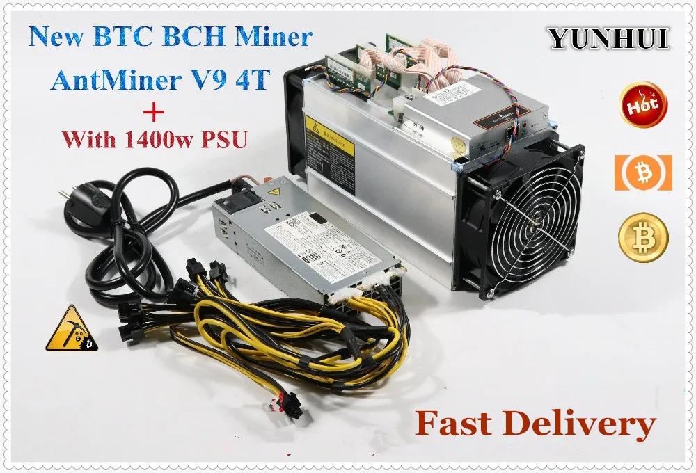 YUNHUI New AntMiner V9 4T/S Bitcoin Miner (with PSU) Asic Miner Btc Miner  Better Than Antminer S7 S9 S9i T9+ WhatsMiner M3 E9|machine|machine machine  - AliExpress