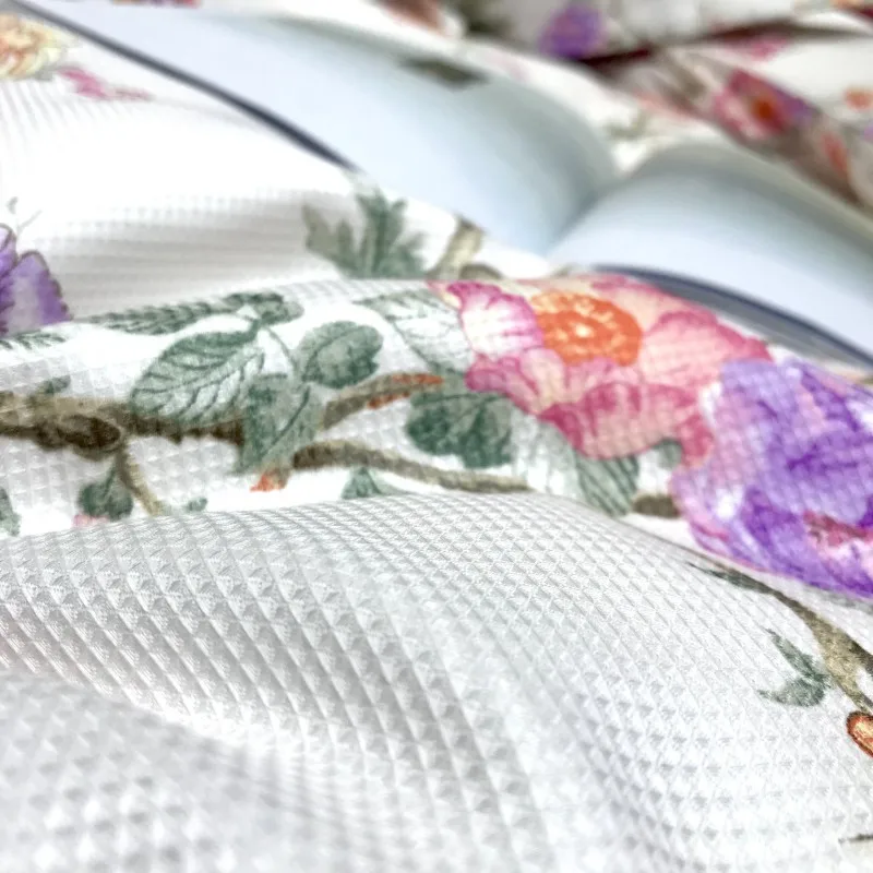 Waliicorners 4pcs Collection Floral print Duvet cover 100%Cotton Soft Bedding Set queen size king Bed sheets or fitted sheet pillow shams 15 IMG_6694