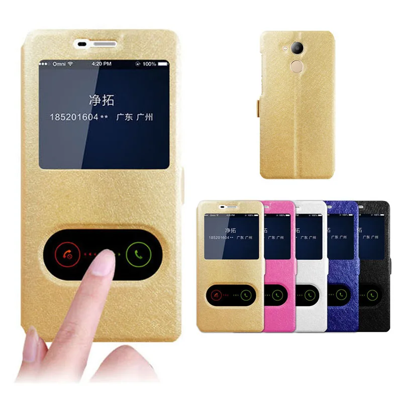 Чехол-книжка для huawei Honor 6C Pro 5,2 с окошком для быстрого просмотра, чехол для huawei Honor 6 C Pro JMM-L22, чехол из искусственной кожи, чехол для телефона s Funda