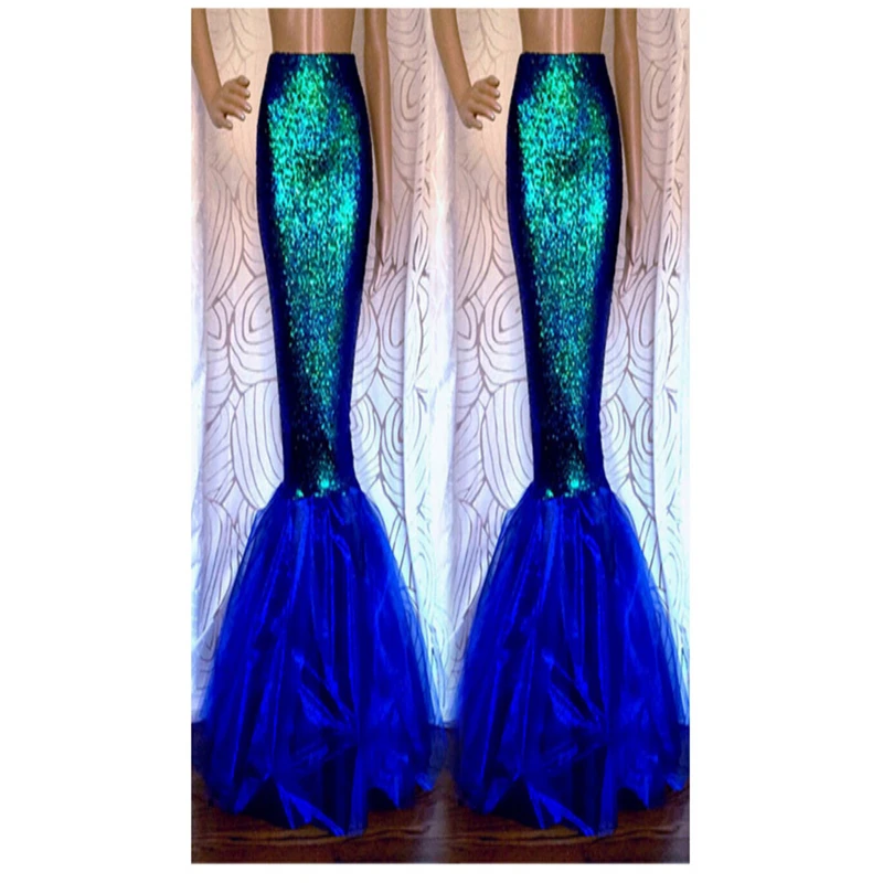 

Fantaisie Mermaid Women Party Fancy Long Maxi For Christmas Cosplay Costume falda de fiesta