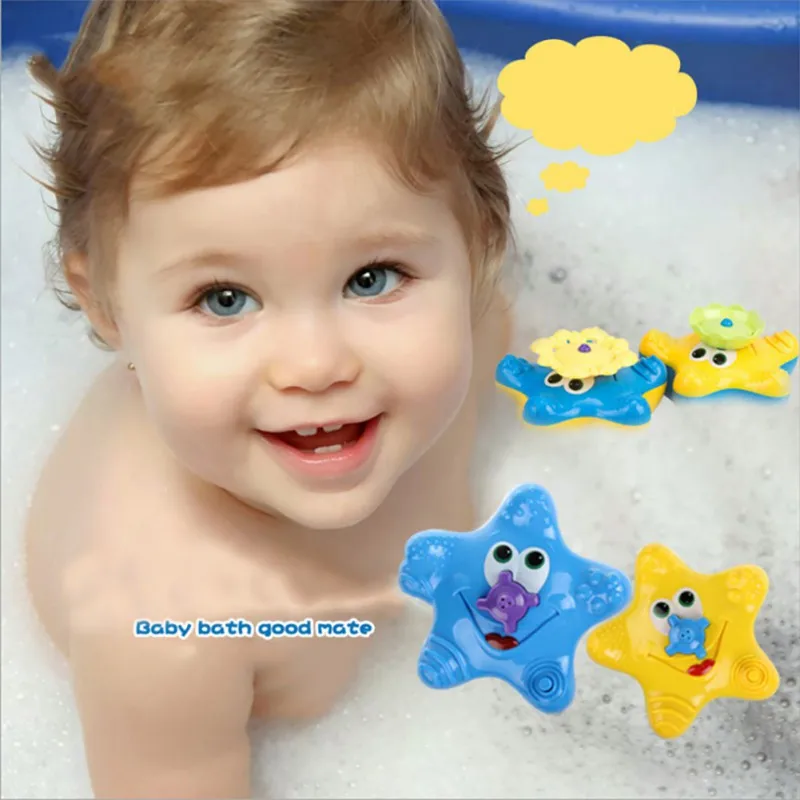 Забавные игрушки с морской звездой, детские водные игрушки для ванной, детские игрушки для купания