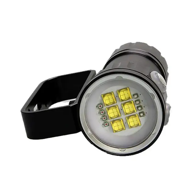 80m Led Diving Flashlight Photography Light Underwater Ipx8 Torch Lam Portable Outdoor Bicycle Waterproof P In From