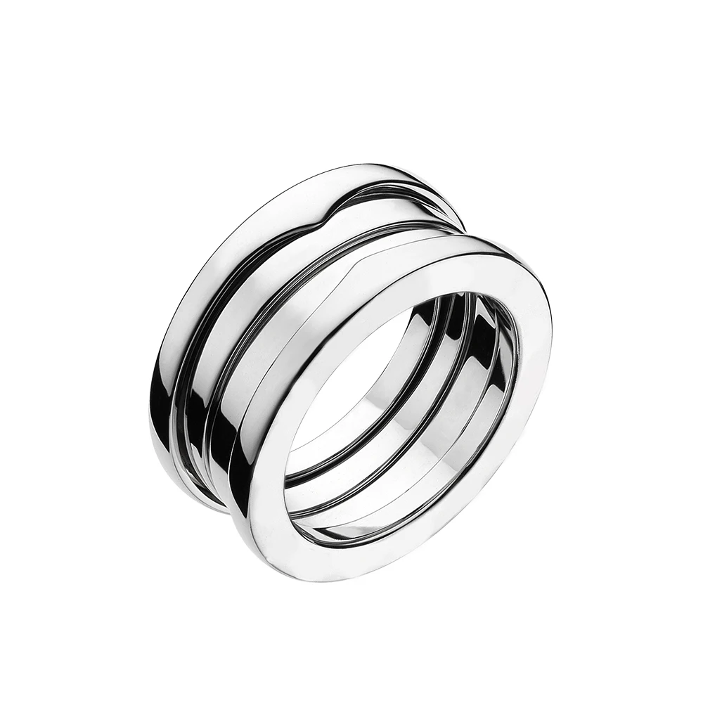 

Bulgaria Ring Classic Style,Sliver Spiral Signature Round Diamond Spring Ring, Jewelry Woman And Man Gift Birthday Gift