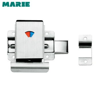 

Home Door Security Guard Latch Bolt Gate Lock Stainless Steel Spring Loaded For Window Drawer Cupboard