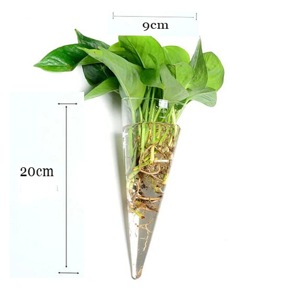 Прозрачная стеклянная настенная подвесная ваза для гидропоники, Террариум, бутылка, воздушный горшок, емкость для цветов, современный Декор для дома и офиса