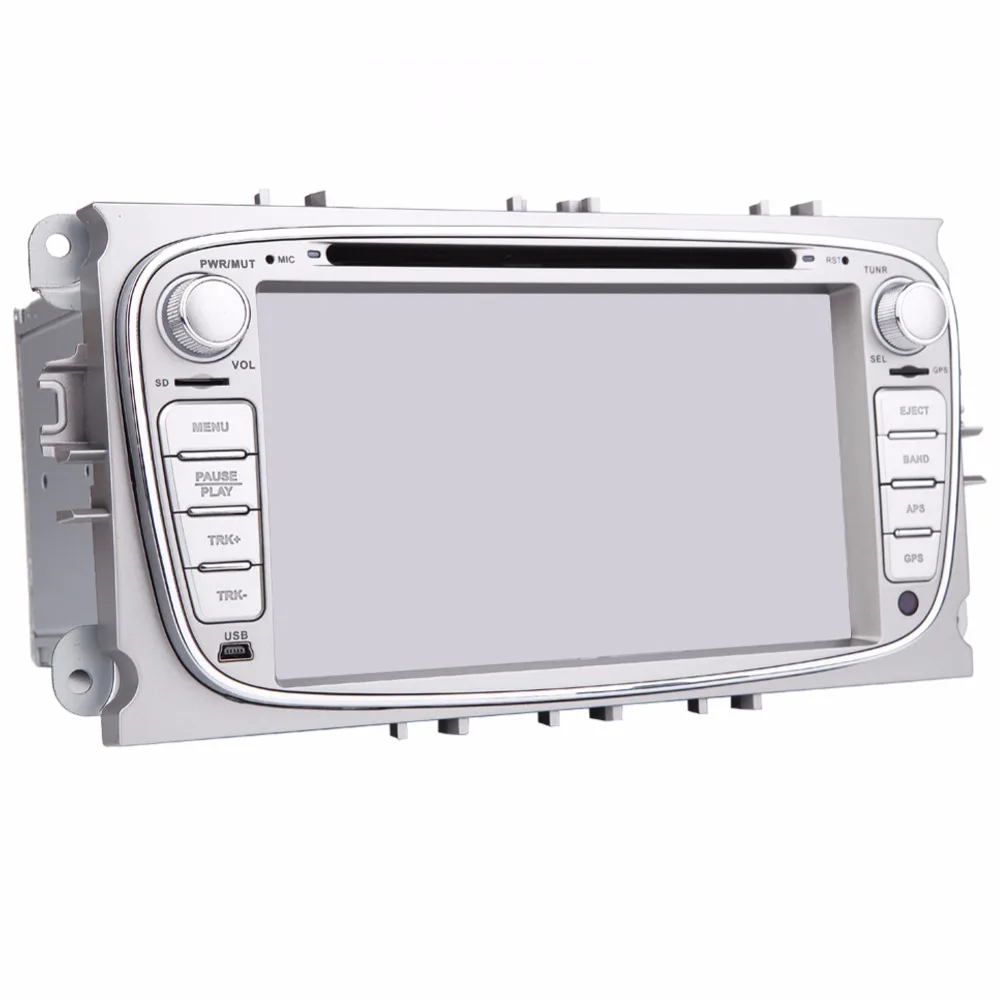 Best 2 Din 7 Inch In Dash Car DVD Player FOR Mondeo Focus 2012 2013 2014 Dual Core GPS Navigation Radio FM Steering wheel control 5