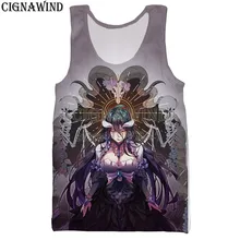 Новая популярная майка мужские/женские стильные персонаж аниме Overlord III Объёмный рисунок(3D-принт) жилеты Harajuku стиль Бодибилдинг уличная топы