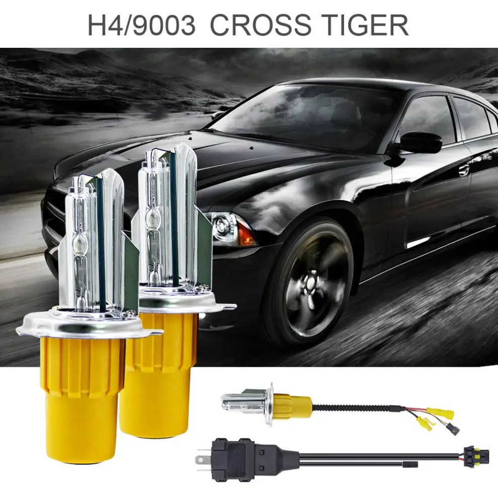

A Set 12V 110W 11000LM H4 / HB2 / 9003 LED Headlight Alternating Current High Light Quick Start Xenon Lamp with Ballast for Cars