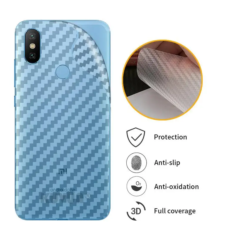 

For Xiaomi Mi A2 Lite 3D Carbon Fiber Protective Back Film Back Screen Protector Film Sticker For Xiaomi Mi A2Lite MIA2 Lite