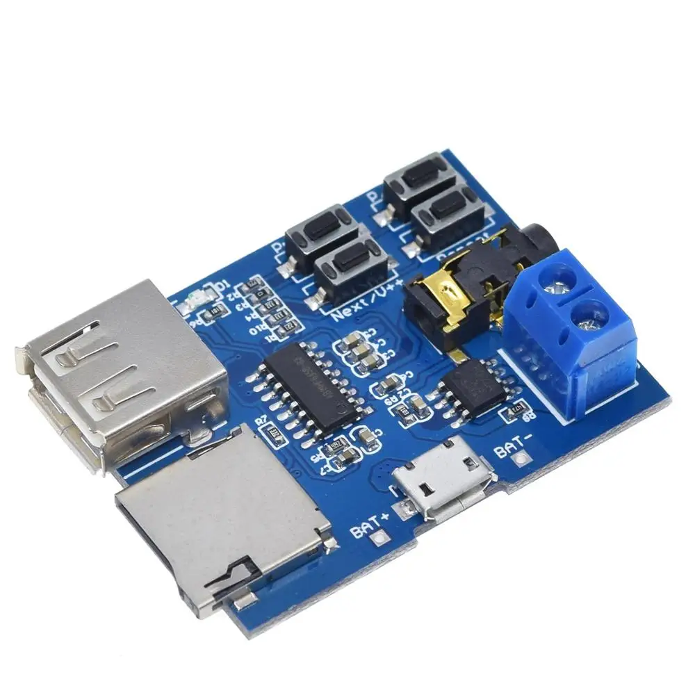 TZT TF card U disk MP3 Плата декодера с форматом module Расшифровка усилителей audio Player|amplifier