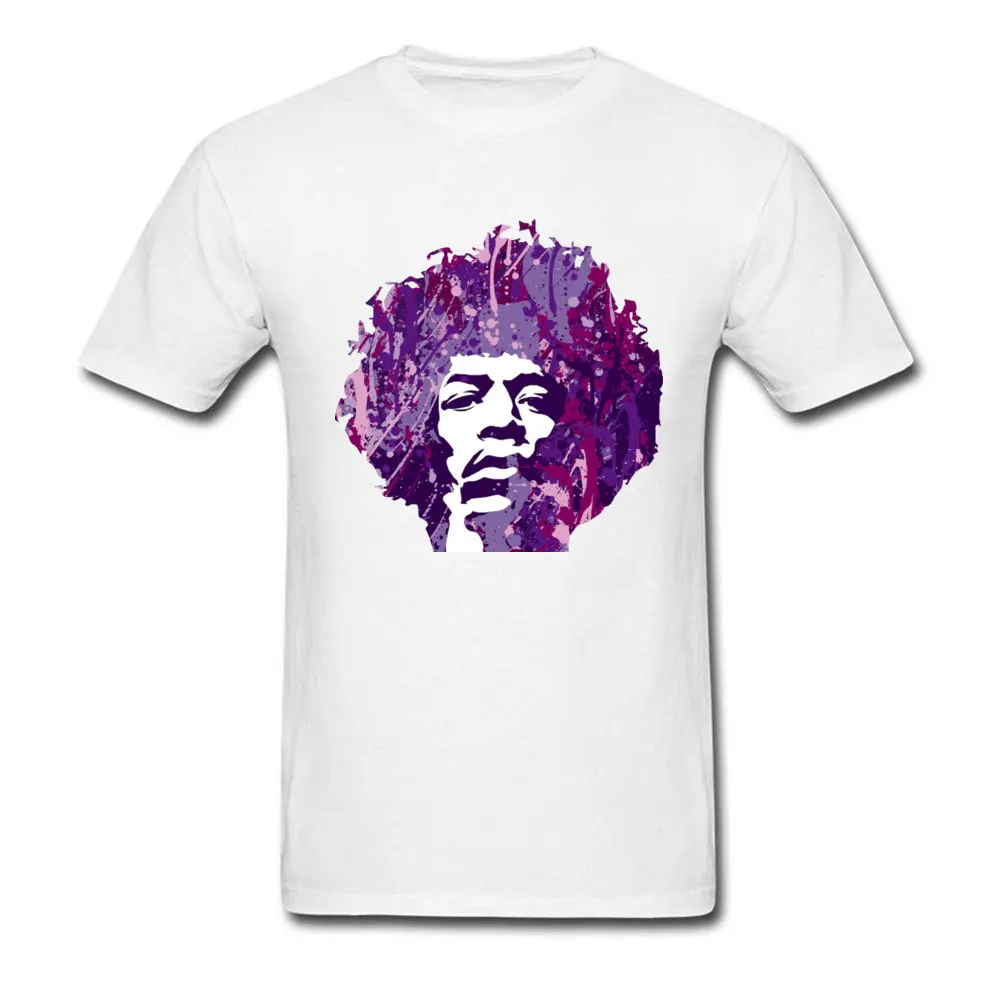 Eternal Jimi Pure Cotton Tops Shirt for Men Normal Tshirts Gift Prevailing Round Neck Sweatshirts Short Sleeve Eternal Jimi white