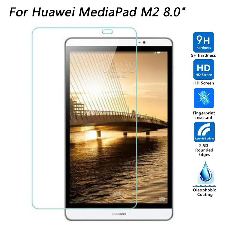 

Tempered Glass Explosion-proof Screen Protector For Huawei Mediapad M2 8.0 M2-801 802 / M2 10.0" M2-A01L Tablet Protective Film