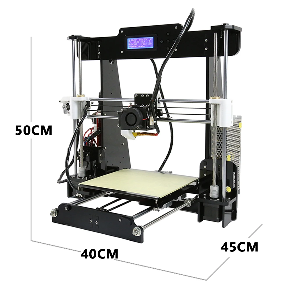 Anet A8 A6 Авто A8 A6 дешевый 3d принтер Высокая точность Reprap Prusa i3 3d принтер комплект DIY с 10 м нитью 3D drucker принтер