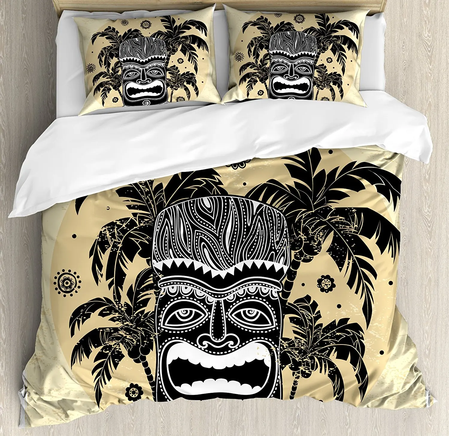 Tiki Бар Декор пододеяльник набор маска рисунок пальмы Украшенные Цветы Солнечная Летняя Вечеринка принт 4