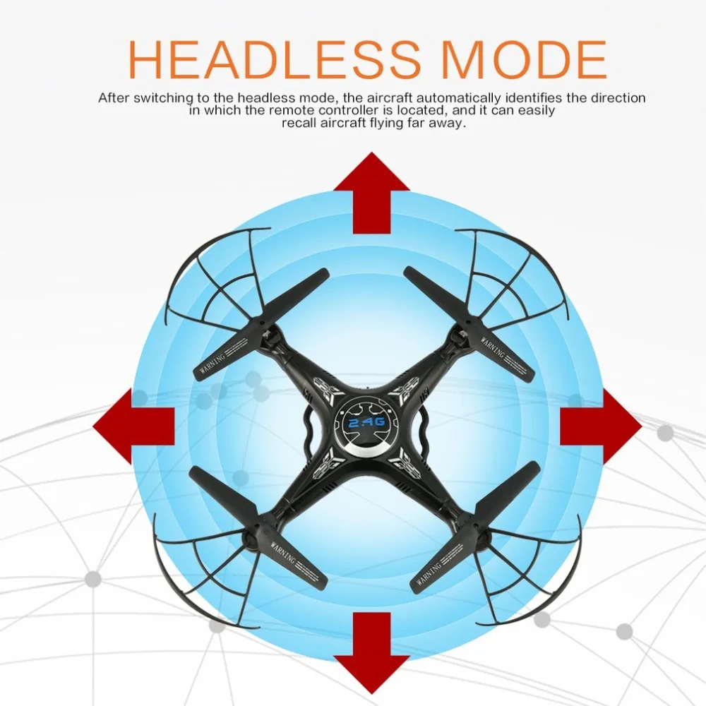 3MP Camera Quadcopter Aircraft Headless Mode Remote Control Helicopter Mini Drone Quadcopter with High Quality